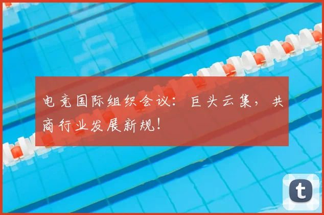 电竞国际组织会议：巨头云集，共商行业发展新规！